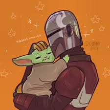 Helmet Smooches For Baby Yoda Starwars Mandalorian Babyyoda Fanart Art Star Wars Art Star Wars Memes Star Wars Fan Art