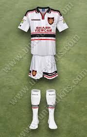 Collection of vintage and retro manchester united football shirts from the early nineties to present day. Unitedkits Com The Definitive Illustrated Guide To Manchester United Kits Season 1997 98