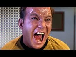 Image result for captain kirk throws finger