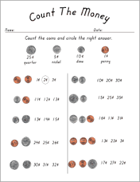 Count Coins Worksheets For Children Money Math Teaching Money Money Worksheets