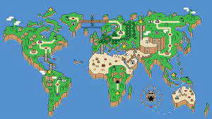World Map 4k Hd Super Mario World Map Uhd 4K Wallpaper | Pixelz