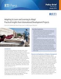 How has technology changed education essay. Pdf Policy Brief Rti Press Adapting To Learn And Learning To Adapt Practical Insights From International Development Projects