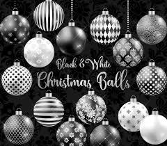 Black And White Christmas Ornaments Black And White Christmas Balls Christmas Balls White Christmas Christmas