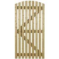 Western red cedar slatted gate. Orchard Flat Top 1750x915mm Treated Lb Slatted Gate Lawsons