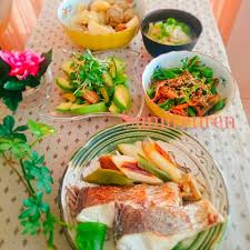 献立☆鯛の塩焼き(&スリランカ料理) | 献立ブログ◎はなまるおうちごはん