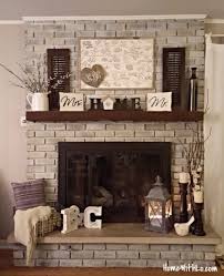 Whether in a living space or a bedroom, a brick fireplace is a great focal point for the room and allows you to decorate around it. Fireplace Update Home Decor Fall Fireplace Decor Home Living Room