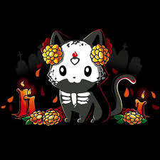 Dia De Los Gatos Funny Cute Nerdy Shirts Cute Animal Drawings Cute Drawings Kawaii Drawings