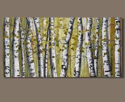 White Birch Trees For Sale Near Me Birch Tree Painting Autumn Landscape Yellow Abstract White Birch Trees Panoramic Piece Signature Tree Painting Birch Tree Painting Abstract Tree Painting