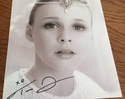 The Neverending Story Autographed B&W Childlike Empress Photo
