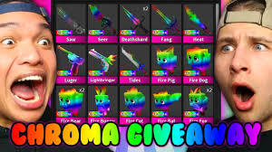 Check out murder mystery 2. Chroma Godly Giveaway Roblox Murder Mystery 2 Youtube