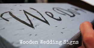 There is no better way to make a wedding your own than by making your own signs. Diy Tutorial Wooden Wedding Signs