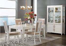 Sofia Vergara Santa Clarita White 5 Pc Dining Room Rooms To Go Furniture Dining Room Sets Affordable Dining Room Sets