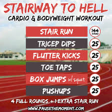 cardio and bodyweight workout