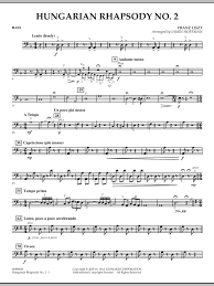 These slow opening pages gradually lead to brisk and energetic ones, just as folk dances. Jamin Hoffman Hungarian Rhapsody No 2 Bass Sheet Music Download Printable Pdf Classical Music Score For Orchestra 272475