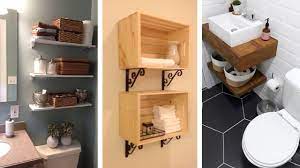 For storing towels, toilet paper and other bathroom items, consider installing a shelf, a cabinet or stacking baskets over the toilet to hold these items. The 90 Best Bathroom Shelf Ideas Interior Home And Design