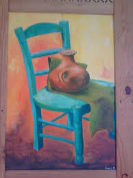 SILLA CON VASIJA, Sara Baez