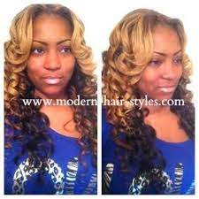 Styled And Colored Partial Sew In Weave With Two Tone Color With A A Dark Brown Ombre Underneath These Curls C Hair Styles Sew In Hairstyles Womens Hairstyles