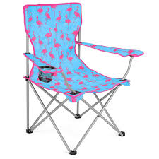 Trail Funky Flamingo Festival Chair Blue Camping Chairs Flamingo Fashion Patio Decor