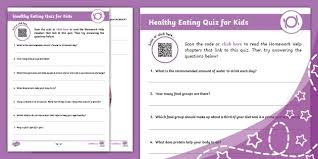 Perhaps it was the unique r. Healthy Eating Quiz For Kids Printable Resources