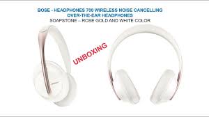 Answer thank you for your interest in the quietcomfort 35 wireless headphones ii. Unboxing Bose Headphones 700 Wireless Noise Cancelling Over The Ear White Rose Gold Soapstone Youtube
