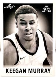 KEEGAN MURRAY 2022 LEAF NATIONAL VIP "1960 LEAF SIGNATURES" ROOKIE CARD #04 