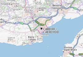 Pārvietotu karti, izmantojot peles kursoru. Michelin Landkarte Cardiff Stadtplan Cardiff Viamichelin