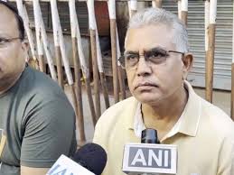 Govt revenue "eaten up" by TMC people, alleges BJP's Dilip Ghosh