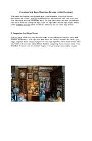 Check spelling or type a new query. Pengertian Seni Rupa Murni Dan Terapan