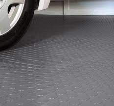 G Floor Coin Pattern Grey With Car Parked On Top Garage Floor G Floor Rubber Garage Flooring