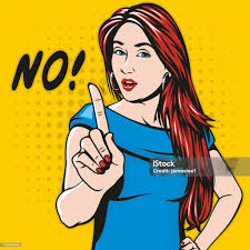 Woman Saying No Stock Illustration ...