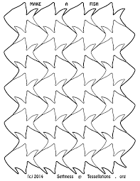 Escher Fish Tessellations Templates Escher Art Tessellation Patterns Tessellation Art