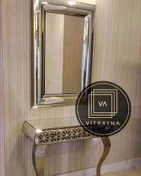 Bombeli Ayna Cerceve Ve Dresuar Calismamiz Musteriye Teslim Edildi Guzel Gunlerd Ahsap Ayna Aynacerceve Aynadekorasy Mirror Designs Door Handles Mirror