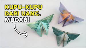 Creative greeting card aplikasi di google play. Wow Menyulap Uang Jadi Kupu Kupu Mudah Banget How To Fold Bird Money Kupu Kupu Uang