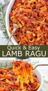 Quick Lamb Ragu Easy Mid Week Dinner Chef Not Required Recipe Lamb Ragu Recipe Ragu Recipe Ground Lamb Recipes