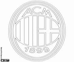 Emblema Del Ac Milan Club De Futbol Con Sede En Milan Capital De La Lombardia Para Colorear Pintar E Imprimi Coloring Pages Ac Milan Coloring Pages For Kids