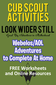 Simply do online coloring for happy boy scouts coloring pages directly from your gadget, support for ipad, android tab or using our web feature. Cub Scout Activities Webelos Aol Adventures To Complete At Home Look Wider Still