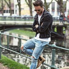 Maybe you would like to learn more about one of these? Daniel Fox Inspo Jackets Men Fashion Stylish Mens Fashion Black Denim Jacket Men