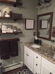 Maybe you would like to learn more about one of these? Rustic Farmhouse Bathroom White Cabinet Granite Shelves Gray Walls White Bathroom Cabinets Top Bathroom Design Farmhouse Bathroom