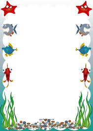 Printable page borders and border clip art for kids. Fish Border Colorful Borders Design Printable Border Borders For Paper