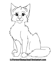 This tutorial shows the sketching and drawing steps from start to finish. Sitting Cat Lineart By Foreverebonycloud On Deviantart