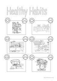 Tao wu / getty images kids love halloween printables. English Esl Healthy Habits Worksheets Most Downloaded 28 Results