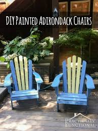 :) 30+ diy ideas & tutorials to get shabby chic style. Diy Painted Adirondack Chairs Practically Functional