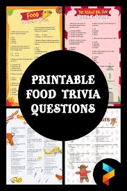 Oct 16, 2020 | total attempts: 7 Best Printable Food Trivia Questions Printablee Com