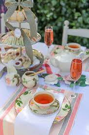 English high tea table setting. Bridal Shower Tea Party Ideas For A Classic Pre Wedding Celebration English Tea Party Tea Party Food High Tea
