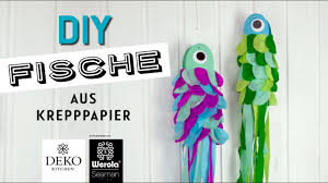 Wenn sie davon noch nicht überzeugt sind, dann schauen sie sich unsere beispiele an. Diy Hubsche Fisch Anhanger Aus Krepppapier How To Deko Kitchen In Kooperation Mit Werola Youtube