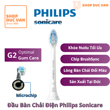 Đầu Bàn Chải Điện Philips Sonicare G2 Optimal Gum Care Lông Mềm Bảo Vệ Nướu  Tối