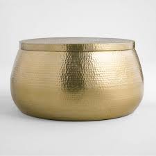 Buy christopher knight home 308945 rache modern round coffee table with hammered iron, gold, 26. View 40 Round Gold Hammered Metal Cala Coffee Table