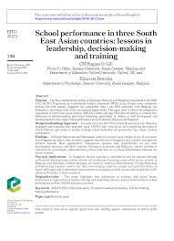 An moe source has stated that more than 95% of primary and secondary education and 60% of the tertiary education is funded by the government (ministry of Https Www Emerald Com Insight Content Doi 10 1108 Ejtd 01 2020 0014 Full Pdf Title School Performance In Three South East Asian Countries Lessons In Leadership Decision Making And Training