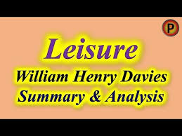 11e1401 In Hindi Leisure Poem By William Henry Davies Youtube Motivational Poems Famous English Poems Short Poems