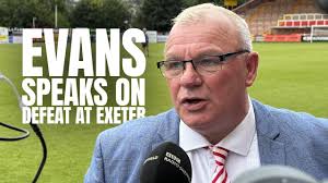 Steve Evans refuses to shake hands as fans joke he's 'livid inside' after  Rotherham lose to Exeter